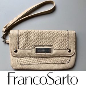 Franco Sarto Wristlet in cream